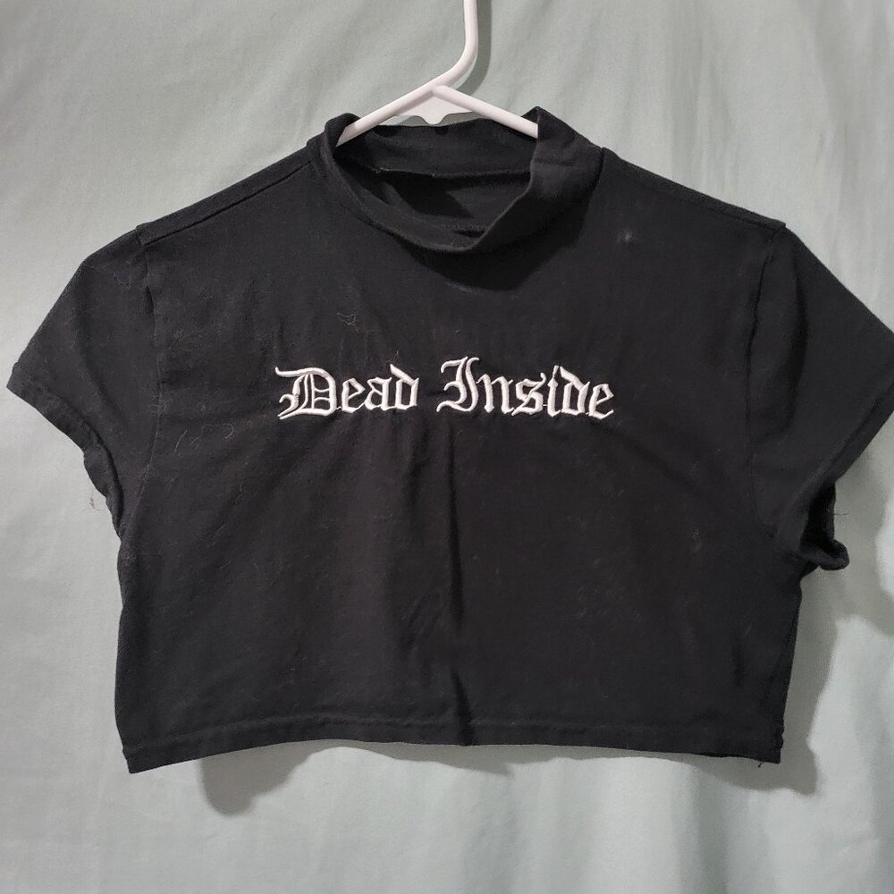 'Dead Inside' Crop Top